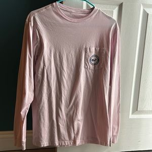 Men's Vineyard Vines long sleeve shirt, sz small, color light pink
